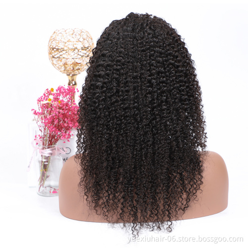 Heavy Density Peruvian human hair Lace Front Wigs For Black Women Water Wave Natural Hairline With Baby Hair Virgin Hair Wigs